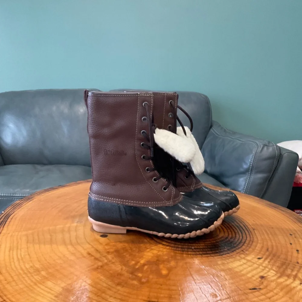 Waterproof Fleece Lined Totes Lined Duck Boots Women’s Size 7